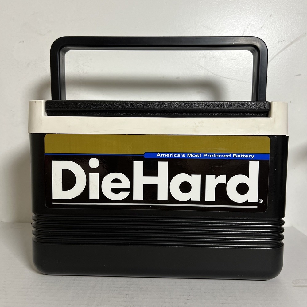 Igloo DieHard Battery Small Cooler Lunch Box Ice Chest Vintage